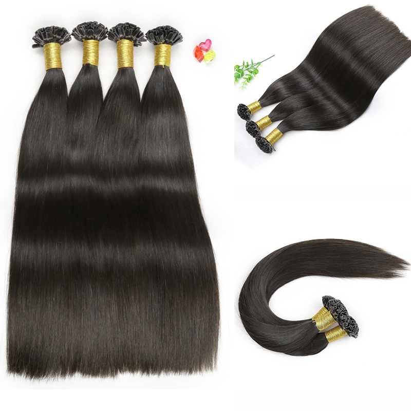 New Arrive Wholesale Raw U Tip Keratin Bonded Human Hair Extension U Tip Extensions